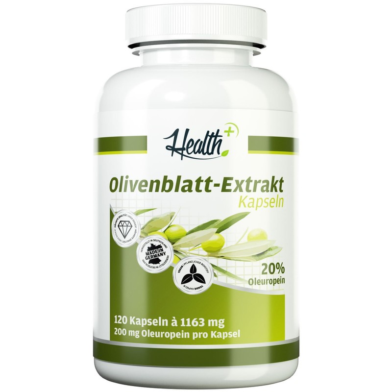 Health+ Olive Leaf Extract - 120 Capsules with 200 mg