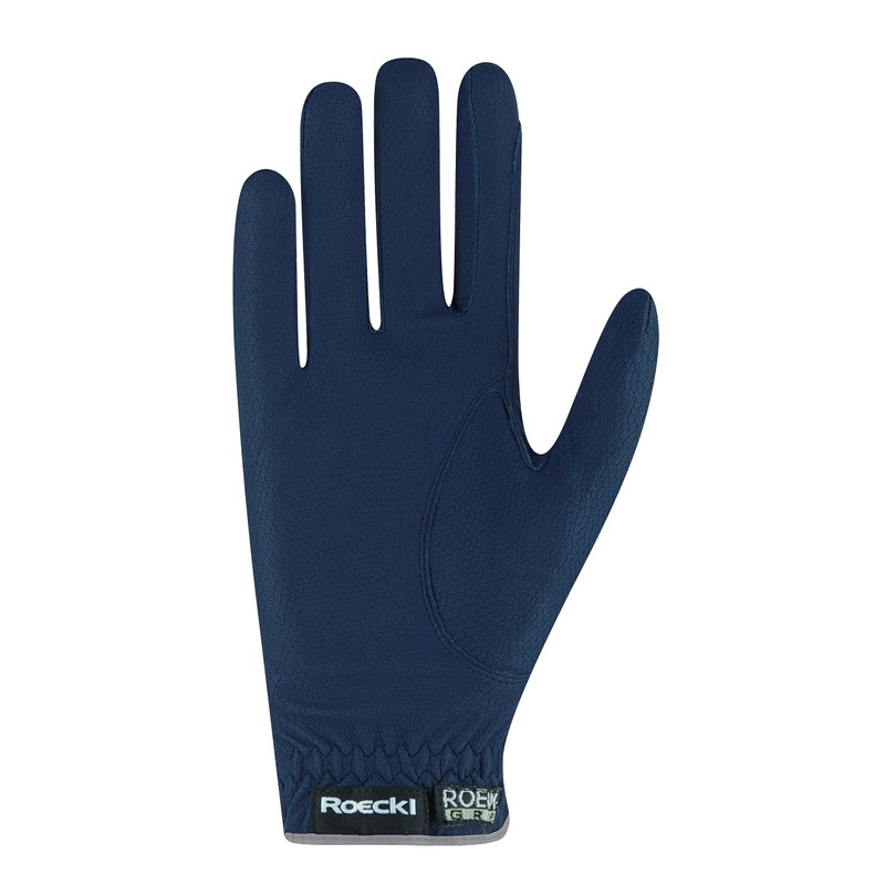 Roeckl Sports equestrian gloves LONA, ladies summer riding glove, navy/silver