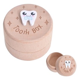 EsiFare Baby Teeth Box, Baby Teeth Case, Wooden Kids Teeth Box, Tooth Keepsake Box, Kids Teeth Storage, Baby Teeth Case, Wooden Baby Teeth Holder, Tooth Fairy Box, Boy Girl, Children, Baby Teeth