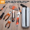 9 Packs Small Tool Pouch Zipper Tool Bags Canvas Waterproof