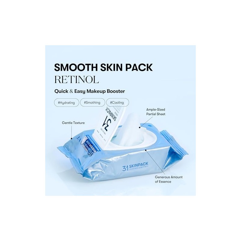 VT COSMETICS Smooth Skin Pack (100 Sheets), Toner Pads with