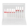 10pcs Nail Art Drill Bits Set Remove Nail Glue Stainless