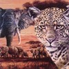 20 Napkins African Wild Animals Elephant Leopard Africa 33 x 33 cm