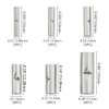 WMYCONGCONG 200 PCS Non-Insulated Butt Connectors Assortment Kit Uninsulated Wire