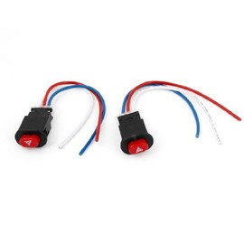 uxcell Motorcycle Hazard Light Switch Button Flasher Output Controller 2 Pcs
