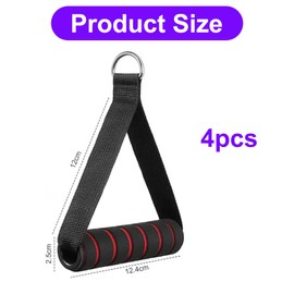 Gym Accessories, Double D Ring LAT Pulldown Attachment,Cable Machine, for Gym Rope Machine Handle Replacement Accessories, Heavy Duty Exercise Clips for Home Gym Equipment