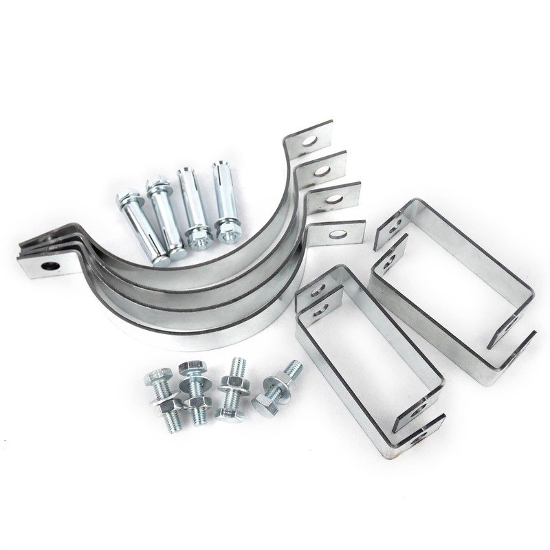 2 Pcs 6 Inch B Vent Wall Strap Round Gas