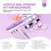 SAVILAND Acrylic Nail Kit for Beginners: White Pink Clear Acrylic