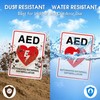 T&R AED Sign - 2 Pack - 10 x 7