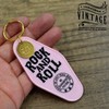 Blue Vogue Biker Motorcycle Harley American Casual Vintage Motel Key