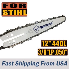 Holzfforma USA Holzfforma 12Inch 3/8 LP .050 44DL Mini Bar Carving Bar Hard Nose For Stihl