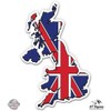 GT Graphics UK Great Britain Flag Country Shape - Vinyl