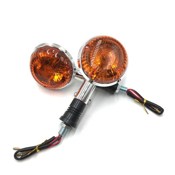 SPNUVR 2Pcs Motorcycle Turn Signals Light Compatible With Yamaha XV400
