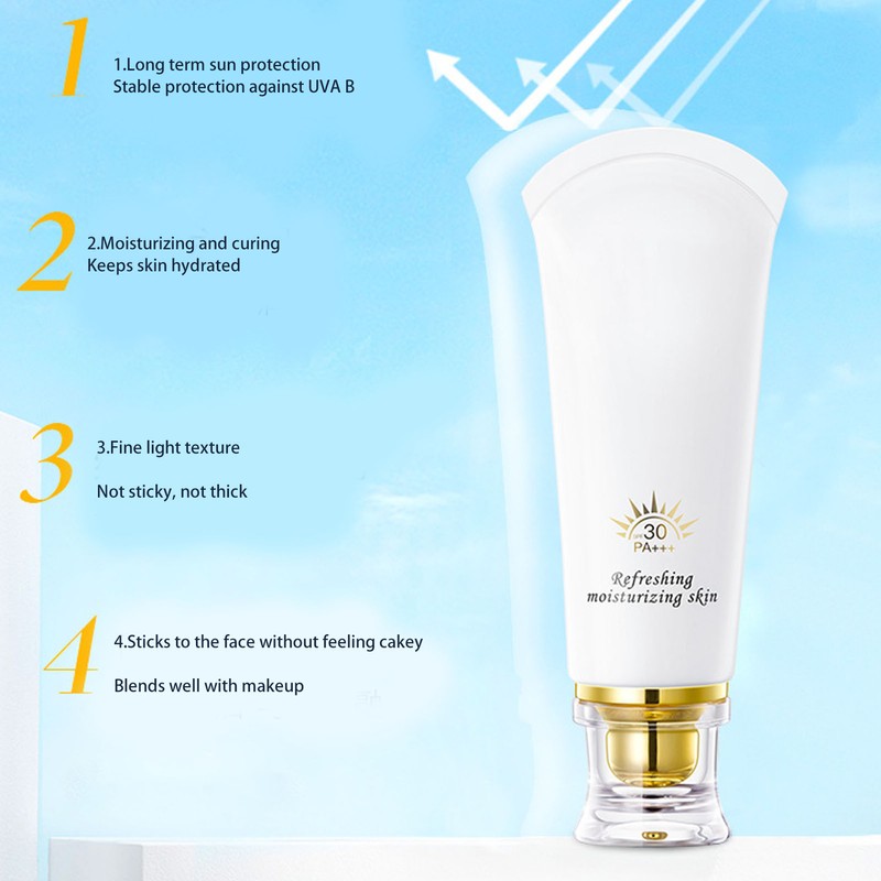50g Sunscreen SPF 30 PA+++ Facial Sunblock Waterproof Ultraviolet Isolation