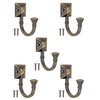 Fuxxer® 5 x Solid Iron Hooks, Coat Hooks, Wall Hooks,