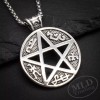 MLD Trading Pentagram Pentacle Pendant Necklace on 23” Box Chain