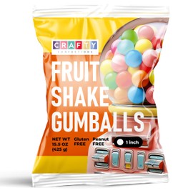 Gumballs for Kids - 1 Inch Large Double Bubble Gumballs - 15 OZ Baseball Chewing Gum Assorted Fruit Flavored Bubble Gum for Gumball Machine - Sweet Gum Balls in Bulk