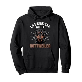 Rottweiler Dog Rottie Pullover Hoodie