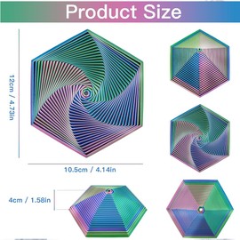 3D Printing Hexagon Cube Fidget Gear Toy Fractal Fidget Hexagon Kids Adults Fidget Toy for Anti Anxiety and Stress Relief Pocket Toy Present Desk Toy