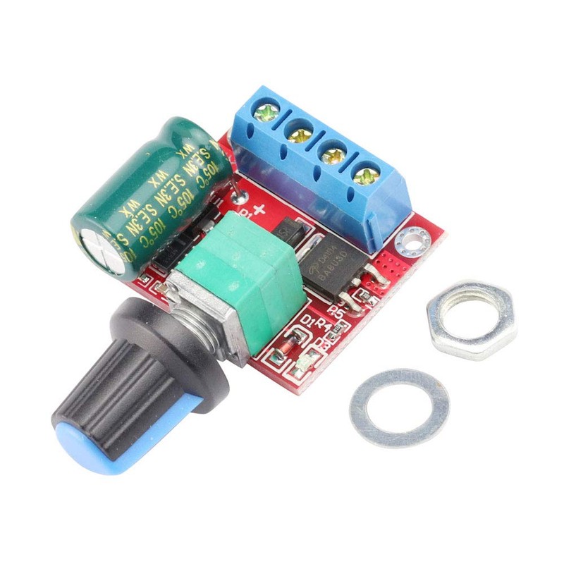 KKHMF 2pcs 5A Mini DC Motor PWM Speed Controller 20kHz