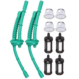 Hippotech Pack of 2 4140 358 7702 Fuel Line and Fuel Filter Primer Bulb for STIHL FS38 FS45 FS100 FS110 FS130 FS46 FS55 KM55 HL45 MM55 Trimmer Weed Eater