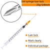 100 Pack - 1ml 25 Gauge 5/8 Inch Syringe Lab