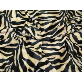 58" wide Animal Print Polyester Velboa Fabric Antelope - per metre