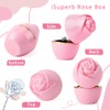 iSuperb Pink Ring Box LED Ring Case Rose Jewelry Box