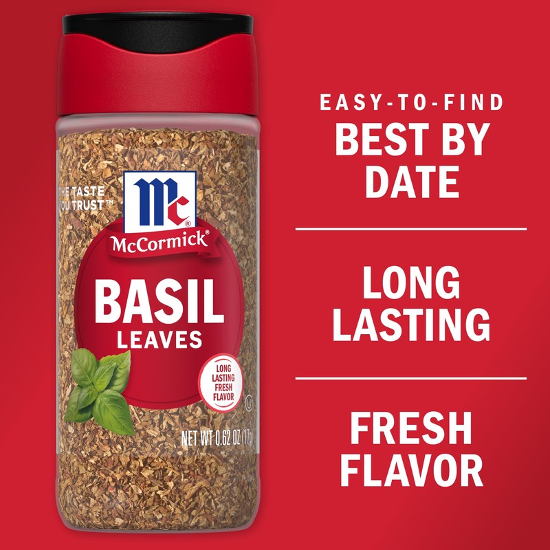 McCormick Basil Leaves, 0.62 oz (Pack of 6)