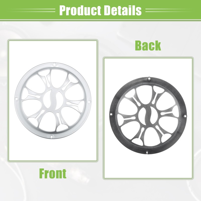X AUTOHAUX 6" Car Speaker Grills Cover Round with Screws