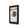 Deflecto A4 Snap Frame - Elegant Black Aluminium Clip Frame