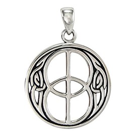 Moonlight Mysteries Sterling Silver Chalice Well Pendant - Sacred Symbol of Avalon