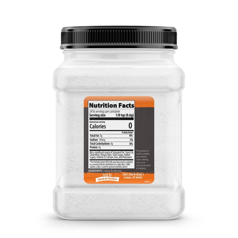 Birch & Meadow Baking Soda, Sodium Bicarbonate, Cooking & Cleaning