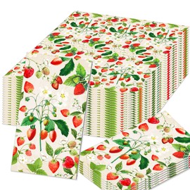 Strawberry Napkins Cocktail Napkins for Birthday Party Wedding Bridal Shower Baby Shower Party Supplies Favors