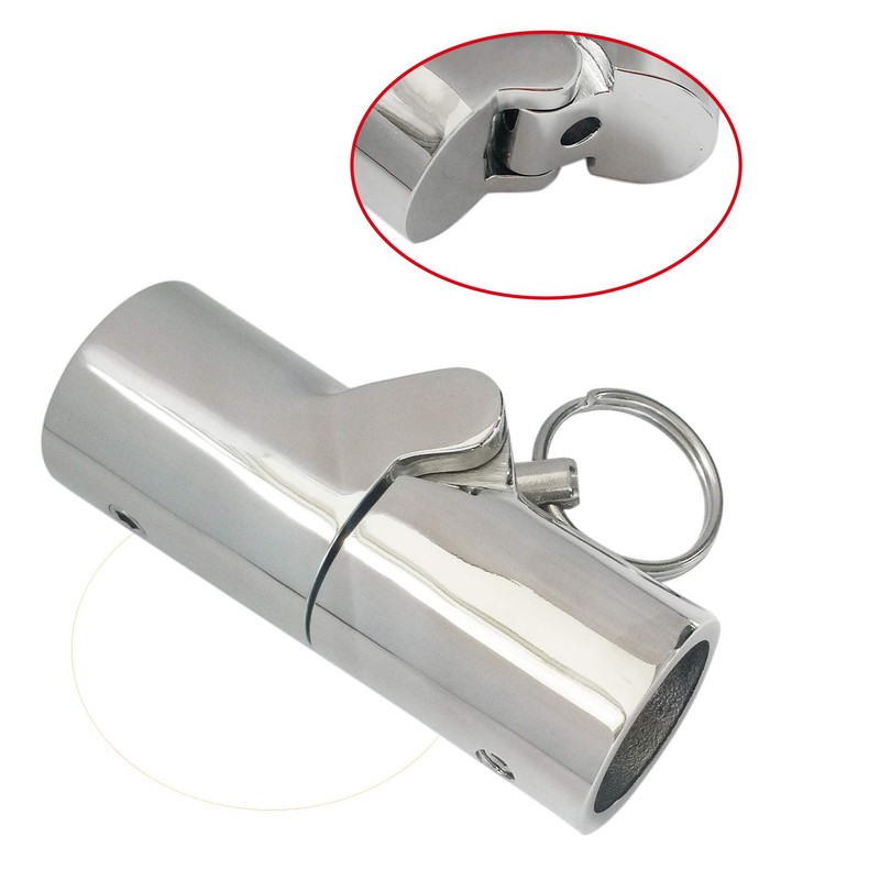 316SS Marine Grade Boat Pipe Connector, Stainless Steel Folding Swivel