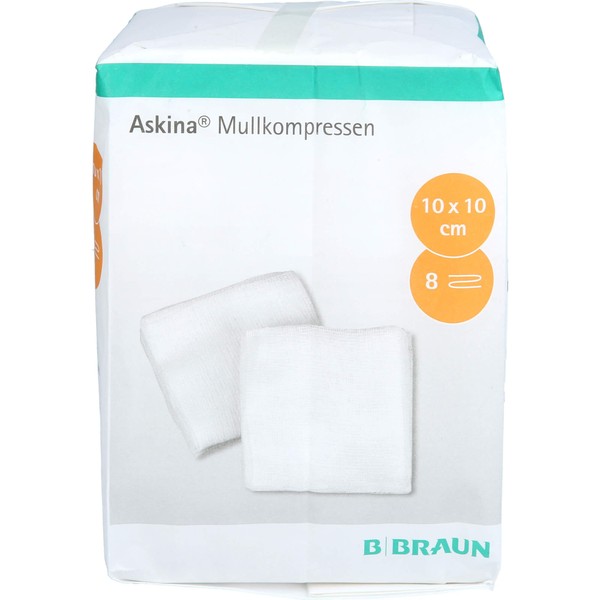 ASKINA Gauze Swabs 10 x 10 cm Non-Sterile 8-Ply Pack of 100