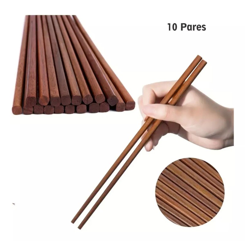 Patagonia Home Palillos Chinos Madera X 10 Par Sushi