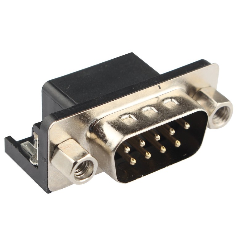 Futheda 10 Pcs RS232 DR9 9Pin Male Solder Connector Jack