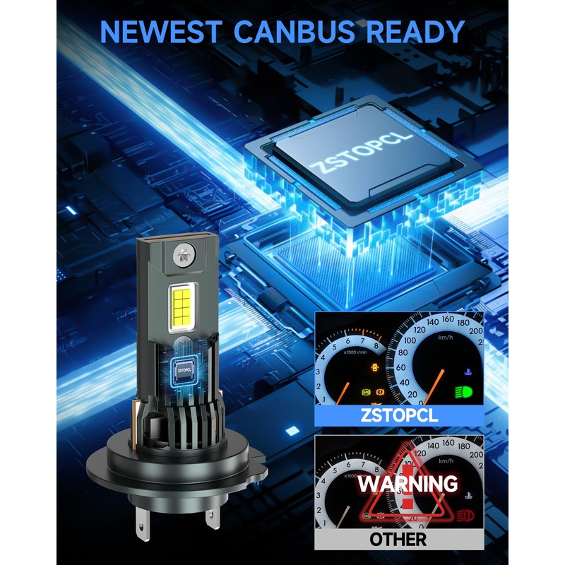 ZSTOPCL Compatible with Hyundai Sonata 2011-2014 Fog Bulbs, High&Low Beam