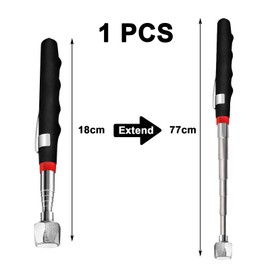 1 x telescopic magnet, strong magnet, rod magnet, extendable magnetic rod, magnets rod, telescopic magnet, telescopic magnet, telescopic magnetic pick-up tool (16 pounds)