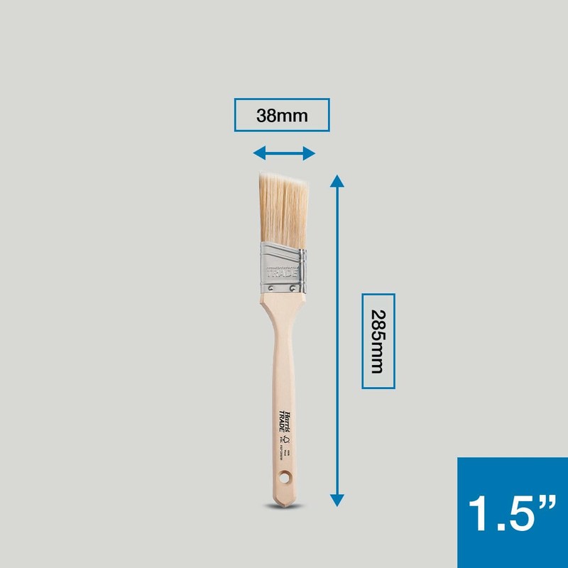 Harris Trade Angled Sash Brush 1.5", Natural