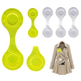 UMLIPOT Pack of 6 Magnetic Reflectors: Reflective Lapel Magnets for Maximum Visibility, for Backpack, Clothing, Jacket, Jogging, Bicycle