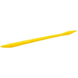 Zoom Trick Worm-Pack of 20 (Yellow, 6.75-Inch)