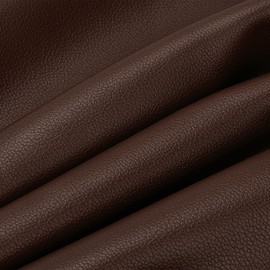 PATIKIL 54x19.7x0.05 Inch Faux Leather Sheets, Soft Colored Faux PU Leather Sheets Repair Fabric Patch for Book Binding, Repairing, Crafting, Sewing, Dark Brown
