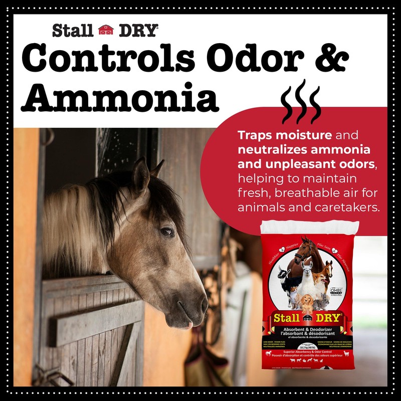 Progressive Planet Stall Dry Absorbent & Deodorizer, 40lbs - Use