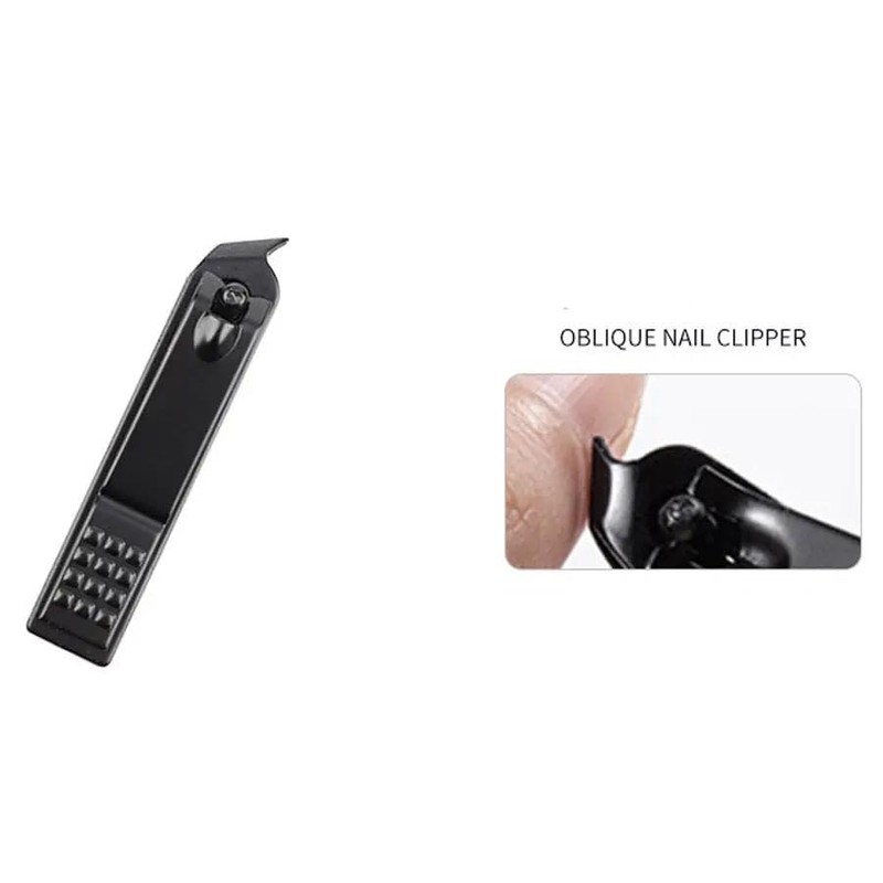 Nail Clippers Set, 3 Sizes, Professional Manicure Tools (Black)