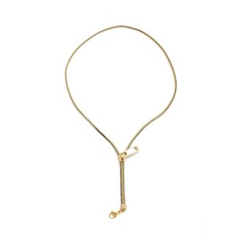 Collar con colgante de cremallera de tendencia de acero inoxidable para mujeres y hombres, joyería popular de hip hop de color dorado, Zinc           