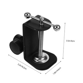 Mikinona Lazy Bracket Table Mount Clip Multi-function Desk Clamp for Home Sturdy Iron Desk Lamp Mount Non-slip Design