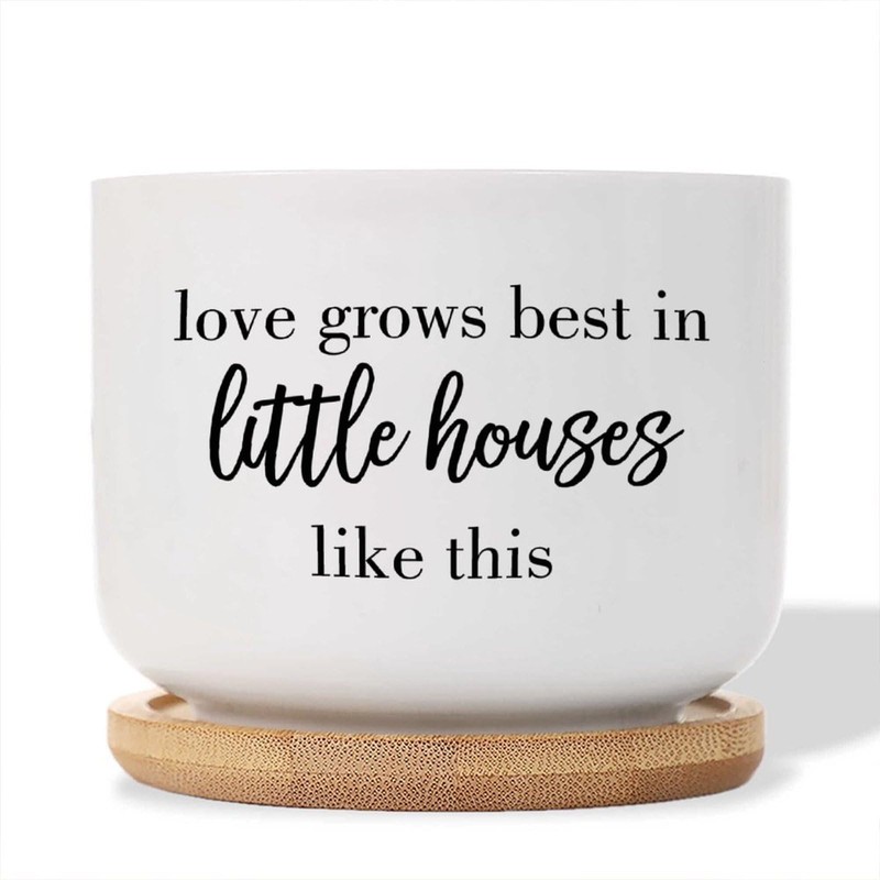 DecStic Love Grows Best in Little Houses Like This Ceramic