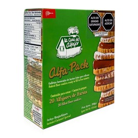 Caja de 20 Alfajores de Harina Peruanos La Casa del Alfajor Listos para rellenar | 20 Peruvian Baked Flour Cookies Ready to fill